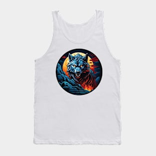 Scary wolf Tank Top